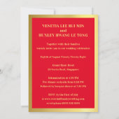 Invitation Double Mariage chinois (Dos)