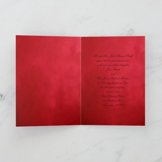 Invitation Double Mariage du bonheur (Intérieur)