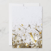 Invitation Double mixte adulte d'or fête d'anniversaire (Dos)