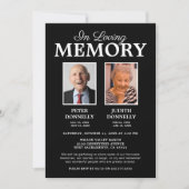 Invitation Double Photo de souvenir (Devant)