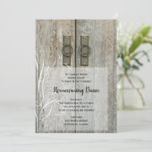 Invitation Double Portes de la ferme Pays Homecoming Dance (Debout devant)