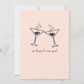 Invitation Double rose moderne fête l'anniversaire conjoint (Dos)