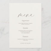 Invitation Double-Sided Wedding Menu & Thank You Card (Devant)