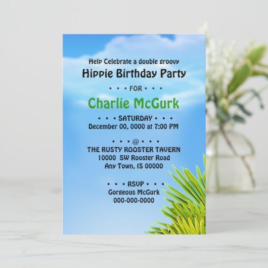 Invitation Double Super Anniversaire (Debout devant)