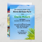 Invitation Double Super Anniversaire (Devant / Derrière)