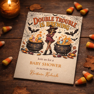 Invitation Double Trouble est en préparation Jumeaux Hallowee