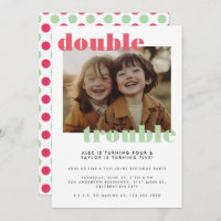 Double Trouble Joint Kids Photo Anniversaire