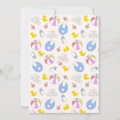 Invitation Double Trouble Twin Boy & Girl Baby shower (Dos)