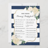 Invitation Doubles jeux latéraux de baby shower - conseil | (Devant)