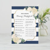 Invitation Doubles jeux latéraux de baby shower - conseil | (Debout devant)