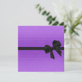 Invitation Douce 16 Anniversaire Glam Purple Parties scintill (Debout devant)