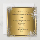 Invitation Douce 16 Douce Seize Argent Or Élite (Dos)