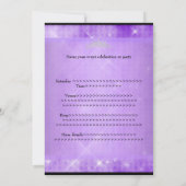 Invitation Douce 16 robe noire Parties scintillant d'argent v (Dos)