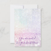 Invitation Douce 16e 15e Cordes de pastel nuptiale Quinceaner (Devant)