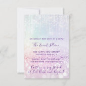 Invitation Douce 16e 15e Cordes de pastel nuptiale Quinceaner (Dos)