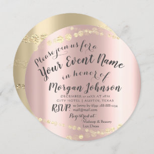 Invitation Douce 16e anniversaire Confetti Rose 15e nuptiale