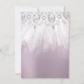 Invitation Douce 16e robe de diamant nuptiale Eggplant Argent (Dos)