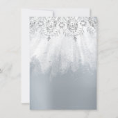 Invitation Douce 16e robe de diamant nuptiale gris argent (Dos)