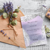 Invitation Douce 16e robe de diamant nuptiale gris argent vio