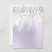 Invitation Douce 16e robe de diamant nuptiale gris argent vio (Dos)