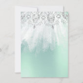 Invitation Douce 16e robe de diamant nuptiale gris Mint d'arg (Dos)
