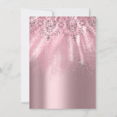 Invitation Douce 16e robe de diamant nuptiale Rose Quineanera (Dos)