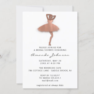 Invitation Douce 16ème Fête des mariées Princesse Rose Or Bla