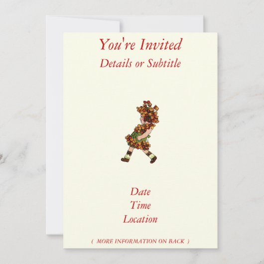 Invitation Douce amère (Devant)