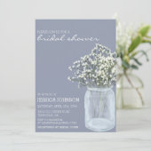 Invitation Douce aquarelle Baby's Breath Fête de mariage (Debout devant)