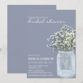 Invitation Douce aquarelle Baby's Breath Fête de mariage (Devant / Derrière)