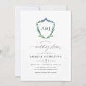 Invitation Douce aquarelle Laurière pour la fête de mariage (Devant)