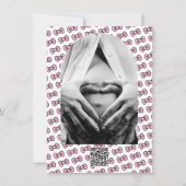 Invitation Douce Arc Rose Fantaisiste Baby Shower (Dos)