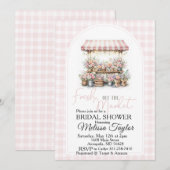 Invitation Douce arrivée sur le marché douche de mariée (Devant / Derrière)