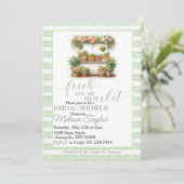 Invitation Douce arrivée sur le marché Shower de mariage (Debout devant)