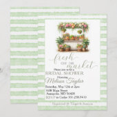 Invitation Douce arrivée sur le marché Shower de mariage (Devant / Derrière)