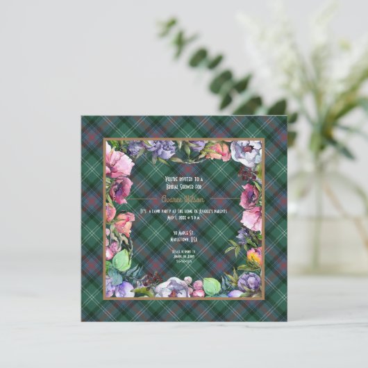 Invitation Douce averse de fleurs anciennes de Sutherland (Debout devant)