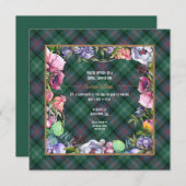 Invitation Douce averse de fleurs anciennes de Sutherland (Devant / Derrière)