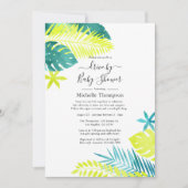 Invitation Douce averse tropicale de Teal et Lemon (Devant)