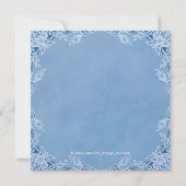 Invitation Douce Baby Blue Baby Shower (Dos)