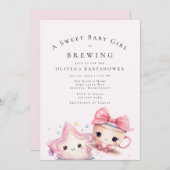 Invitation Douce Baby est en train de brasser (Devant / Derrière)