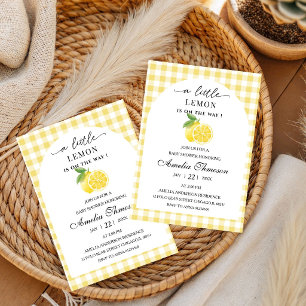 Invitation Douce Baby Lemon Baby Shower Citron Baby Shower