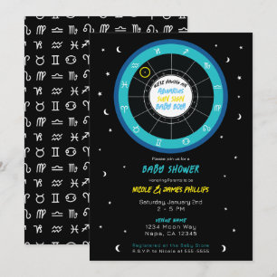 Invitation Douce Baby Shower Astrologie Signe Solaire Zodiaqu