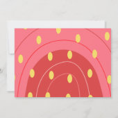 Invitation Douce baby shower aux fraises (Dos)