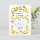 Invitation Douce Baby Shower Citron Boho Lemoncito (Debout devant)