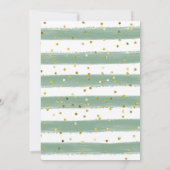 Invitation Douce baby shower citrouille verdure florale (Dos)