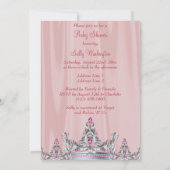 Invitation Douce Baby Shower de Princesse Rose (Dos)