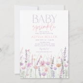Invitation Douce Baby Shower Fleurs de Printemps Pâques (Devant)