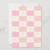 Invitation Douce baby shower lapin (Dos)