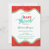 Invitation Douce Baby Shower Melon (Devant)