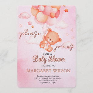 Invitation Douce Baby Shower Ourson